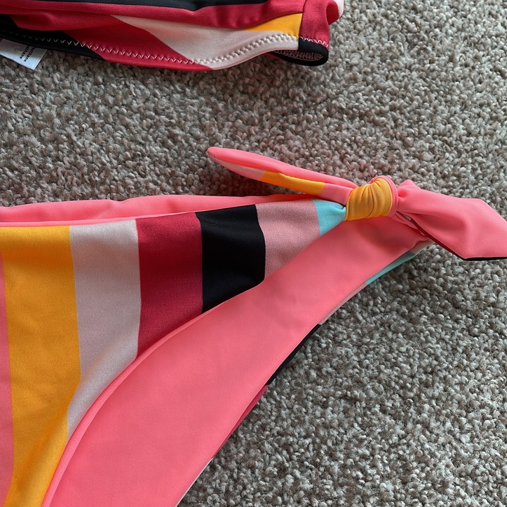 Solid & Striped Multi-Color Two-Piece Swimsuit - image 3